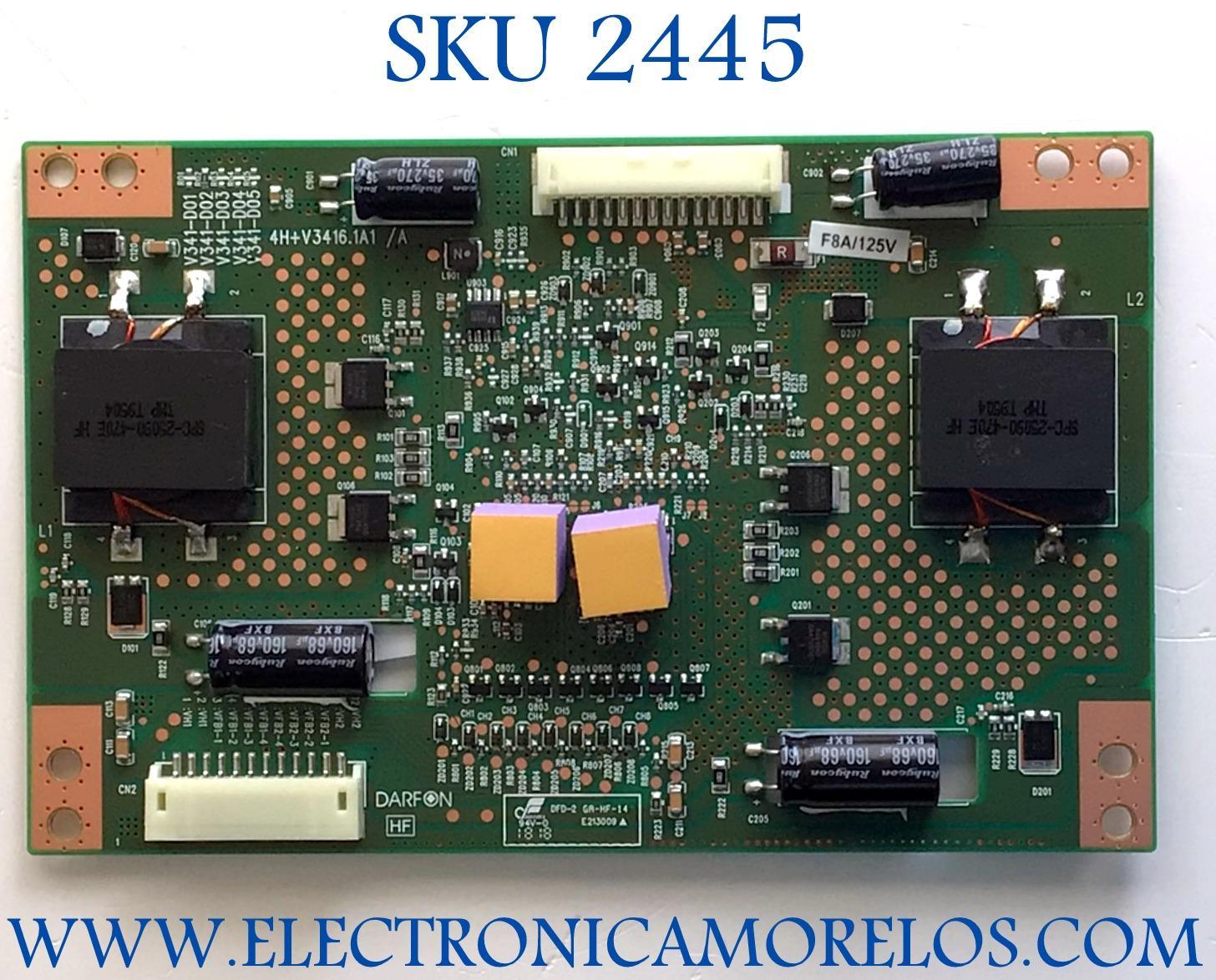 LED DRIVER PARA TV  EXTERIOR SUMBRITETV 4K ULTRA HDR / NUMERO DE PARTE 55.55P32.D01 / 4H+V3416.1A1 /A / 5555P32D01 / DS-5555P32D01-95A / PANEL P550QVF06.0 / MODELO SB-S2-55-4K-BL 